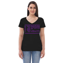 Load image into Gallery viewer, Women’s recycled v-neck t-shirt